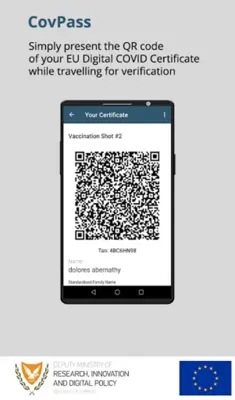 CovPass Cyprus android App screenshot 0