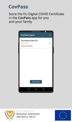 CovPass Cyprus android App screenshot 1